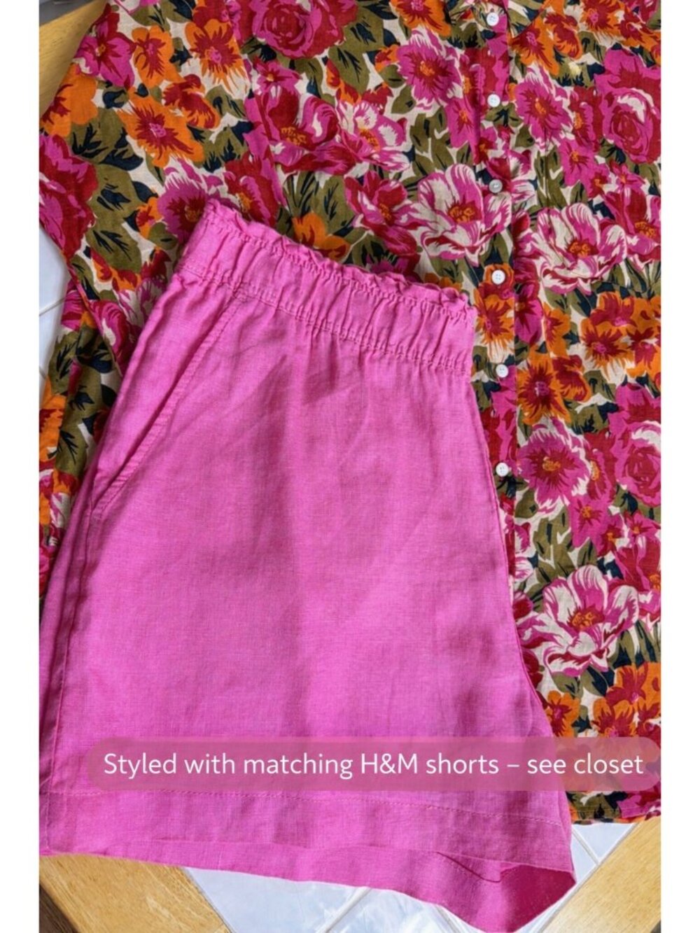 Sézane Max Floral Shirt Button Down Oversized Blouse Parisian Size 42 L - Picture 14 of 16